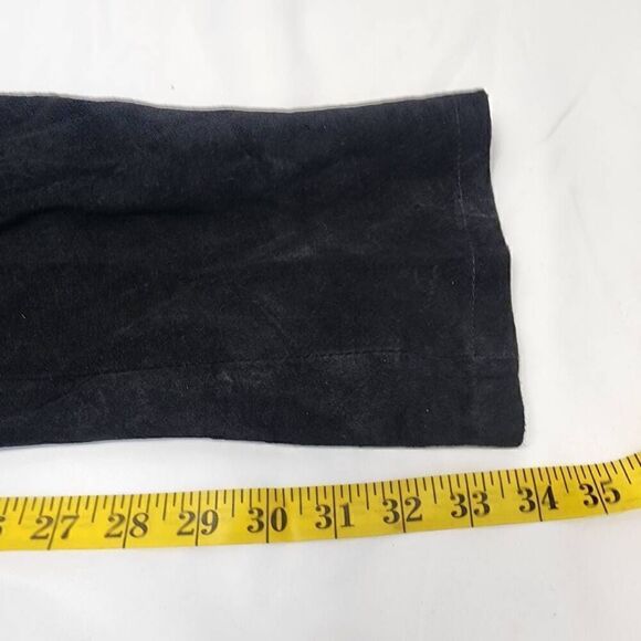 HUGO BUSCATI Collection 100% Leather Women's Black Suede Pants Size 6 Tall D21 - Picture 5 of 8